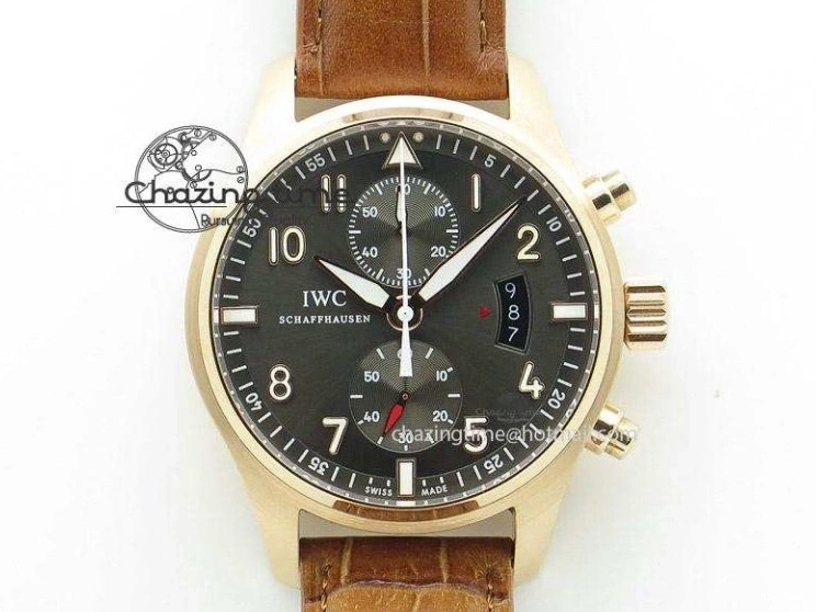 MIROTIME 0131 UrbanStyle Mark XVIII IW327012 SS M+F 1:1 Best Edition White Dial on Black Leather Strap A 7054